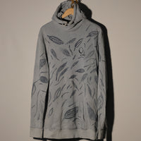 Batik indigo hoodie -Xtra Lrg